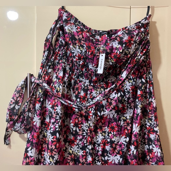 Floral Print Tube Cropped Jumpsuit - Picture 4 of 6